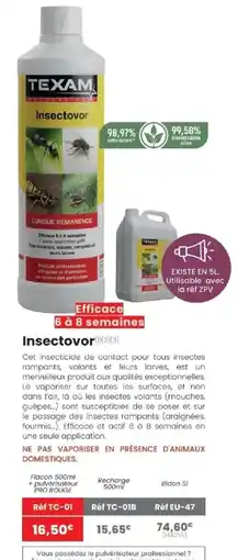 Texam Insectovor offre
