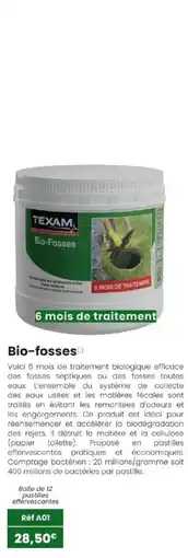 Texam TEXAM Bio-Fosses offre