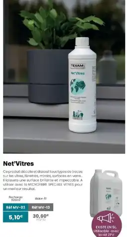 Texam TEXAM Net'Vitres offre