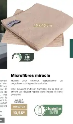 Texam Microfibres miracle offre
