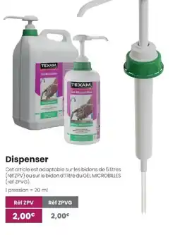 Texam TEXAM Dispenser offre