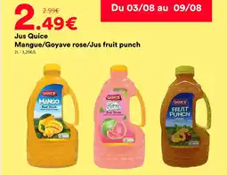 Hmarket Quice jus mangue/goyave rose/jus fruit punch offre
