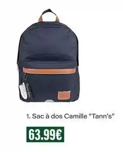 Monop' Sac à dos camille tann's offre