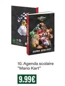 Monop' Agenda scolaire mario kart offre