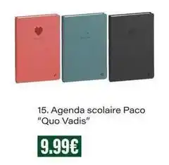 Monop' Quo vadis - agenda scolaire paco offre
