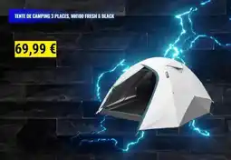 Decathlon Tente de camping 3 places, mini100 fresh & black offre