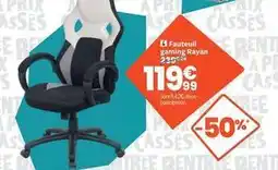 Conforama Fauteuil gaming rayan offre