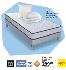 Conforama Pack twiss 90x150 cm offre