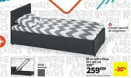 Conforama Lit coffre pillow offre