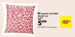 Conforama Coussin leo wild offre