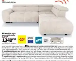 Conforama Rev - canapé d'angle convertible offre