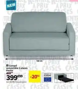 Conforama Canapé convertible 2 places offre
