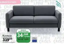 Conforama Total - canape fixe 3 spices offre