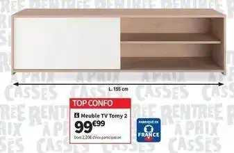 Conforama Tomy - meuble tv 2 offre