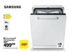 Conforama Samsung - lave vaisselle full integrable offre