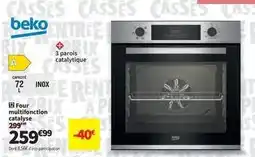 Conforama Beko - four multifonction catalyse offre