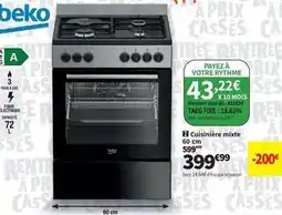 Conforama Beko - cuisiniere mixte offre