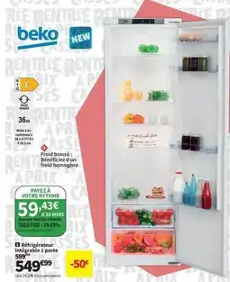 Conforama Beko - refrigerateur intégrale 1 ppre offre