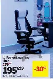 Conforama Fauteuil gaming ekor offre