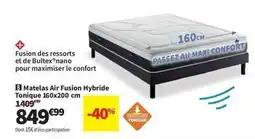 Conforama Bultex - matelas air fusion hybride offre