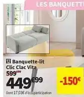 Conforama Banquette-lit clic clac vita offre