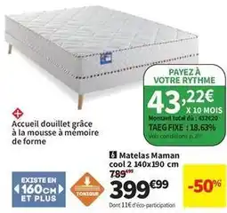 Conforama Total - matelas maman cool 2 140x190 cm offre
