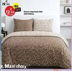 Maxi Bazar Parure imprimée Géo offre