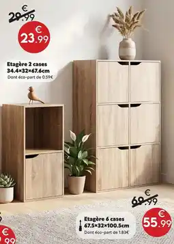 Maxi Bazar Etagère 2 cases offre