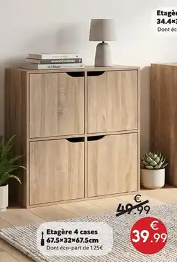 Maxi Bazar Etagère 4 cases offre