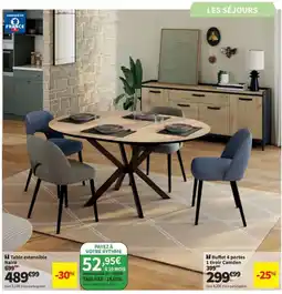 Conforama Naira Table extensible offre
