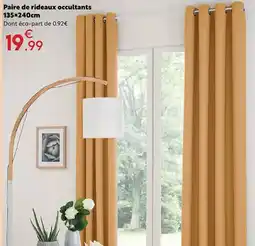 Maxi Bazar Paire de rideaux occultants offre