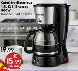 Maxi Bazar Techwood Cafetière électrique offre