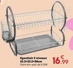 Maxi Bazar Egouttoir 2 niveaux offre