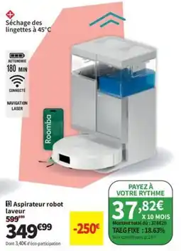 Conforama Roomba Aspirateur robot laveur offre