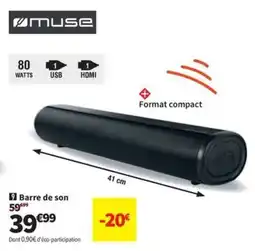 Conforama MUSE Barre de son offre