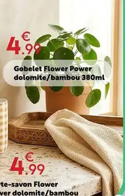 Maxi Bazar Gobelet Flower Power offre