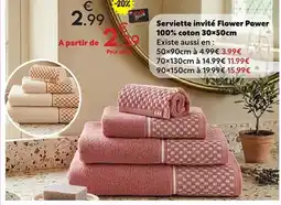 Maxi Bazar Serviette invité Flower Power offre