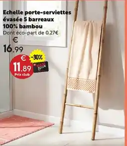 Maxi Bazar Echelle porte-serviettes évasée 5 barreaux offre