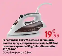 Maxi Bazar Techwood Fer à vapeur offre
