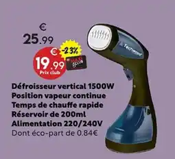 Maxi Bazar Techwood Défroisseur vertical offre