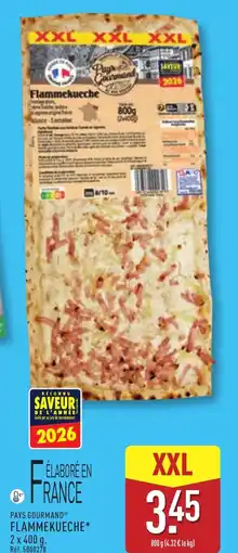 ALDI PAYS GOURMAND= Flammekueche offre