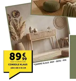 Centrakor Console klaus offre