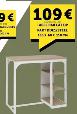 Centrakor Table bar eat up offre