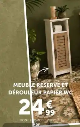 Centrakor Meuble reserve et dérouleur papier wc offre
