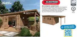 Castorama Abri monopente + pergola Taman offre