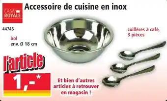 Norma CASA ROYALE Accessoire de cuisine en inox offre