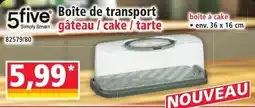 Norma 5five Boite de transport gâteau / cake / tarte offre