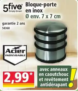 Norma 5five Bloque-porte en inox offre