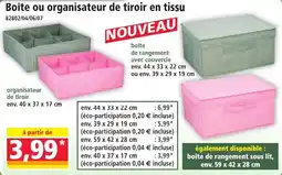 Norma Boîte ou organisateur de tiroir en tissu offre