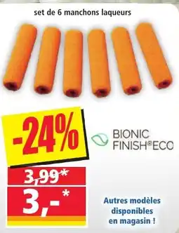 Norma BIONIC FINISH ECO manchons laqueurs offre